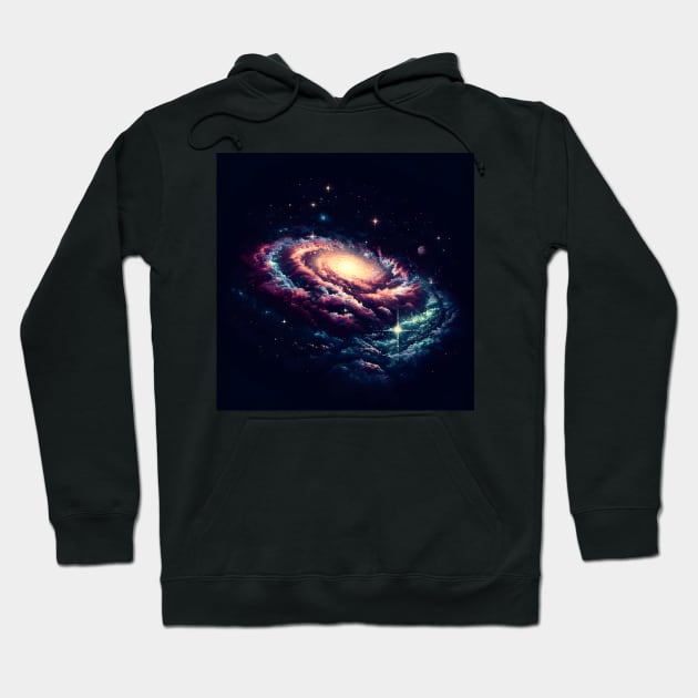 pixelated - space galaxy pixelated Hoodie by vaporgraphic
